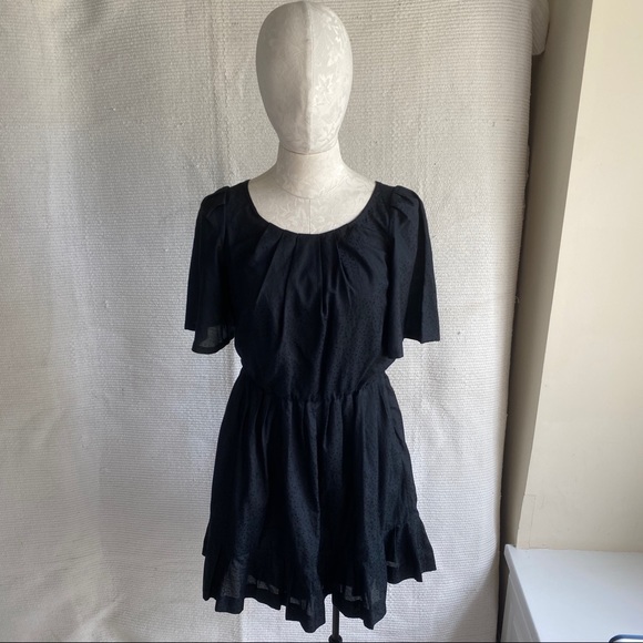 3.1 Phillip Lim S Prairie Print Dress Floral Black - Picture 3 of 8